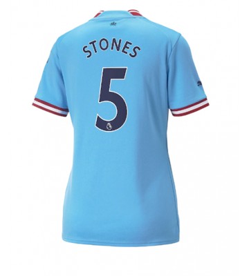 Manchester City John Stones #5 Hjemmedrakt Kvinner 2022-23 Kortermet